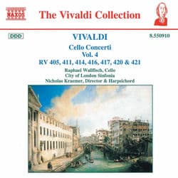 VIVALDI: Cello Concertos, Vol. 4 by Raphael Wallfisch