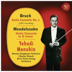Bruch: Violin Concerto No. 1, Op. 26 - Mendelssohn: Violin Concerto in D Minor, MWV 03 by Yehudi Menuhin