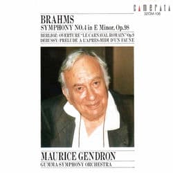 Brahms: Symphony No. 4 by Maurice Gendron
