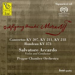 Wolfgang Amadeus Mozart: Violin Concertos, K. 207, K. 211, K. 218 & Rondeau, K. 373 by Prague Chamber Orchestra