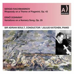 Rachmaninoff: Rhapsody on a Theme of Paganini, Op. 43 - Dohnányi: Variations on a Nursery Tune, Op. 25 by Julius Katchen