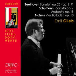 Beethoven, Schumann & Brahms: Piano Works (Live) by Emil Gilels