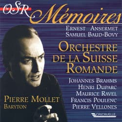 Brahms: 4 Ernste Gesänge - Duparc: 3 Mélodies - Ravel: Don Quichotte à Dulcinée - 5 Mélodies Populaires Grecques - Poulenc: 6 Chan by Pierre Mollet